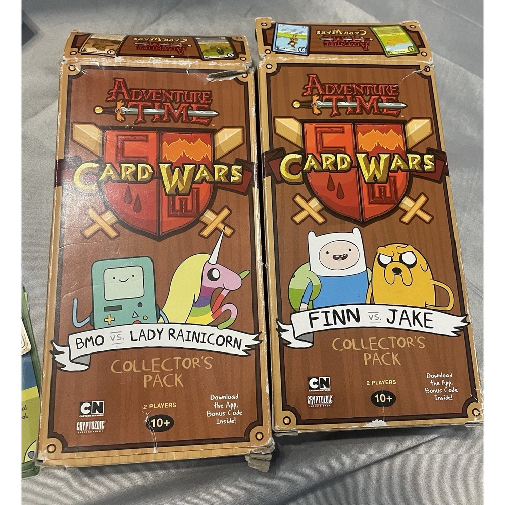 2 Adventure Time Wars Card Games Mixed Up Incomplete